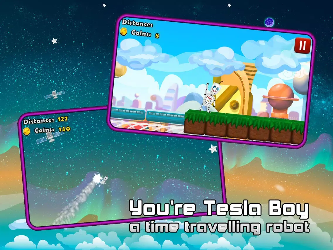 Tesla Boy - Robot Time Traveller iPad 应用截图