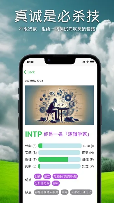 صور MBTI性格测试-绿色版，飞速了解自己的性格