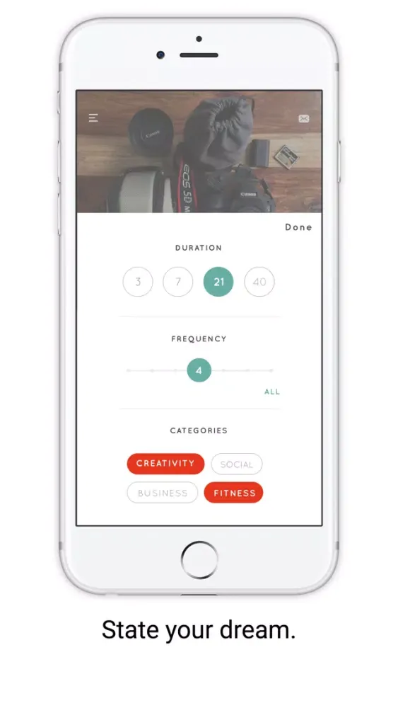 Captures d'écran de Dream Chaser App