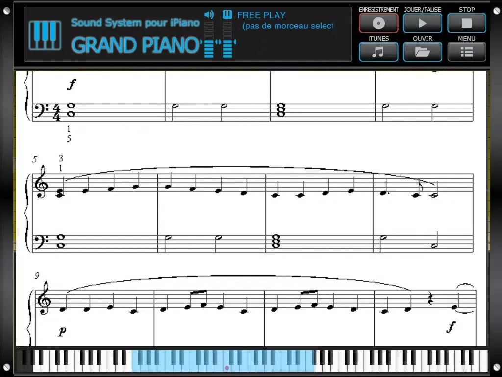 Zrzuty ekranu Dream Cheeky Sound System for Piano - Français iPad 