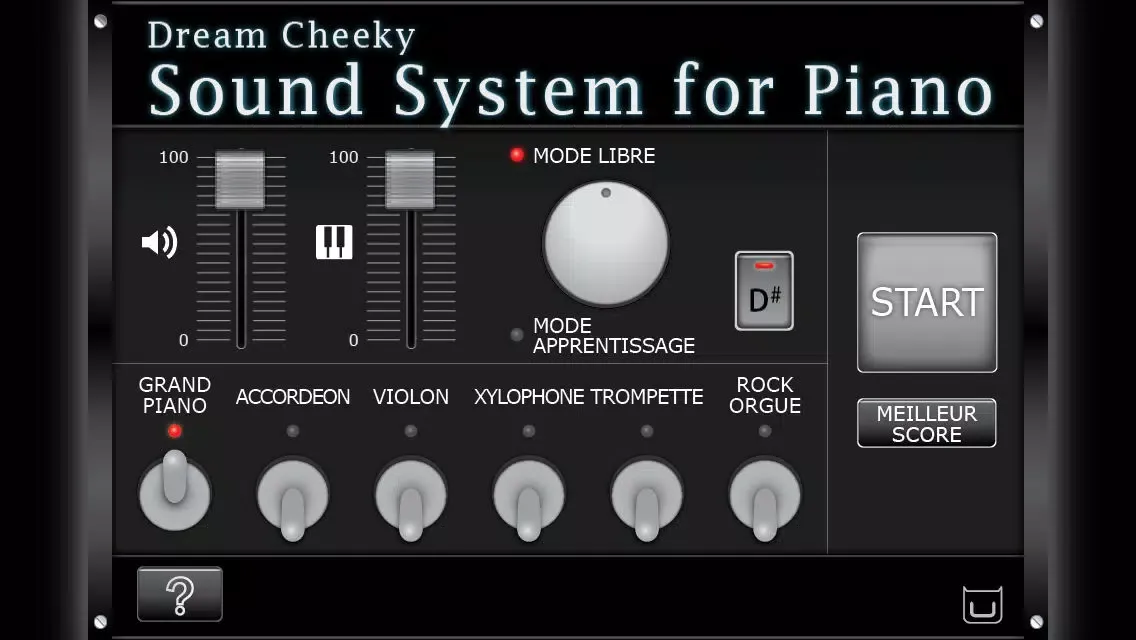 Zrzuty ekranu Dream Cheeky Sound System for Piano - Français