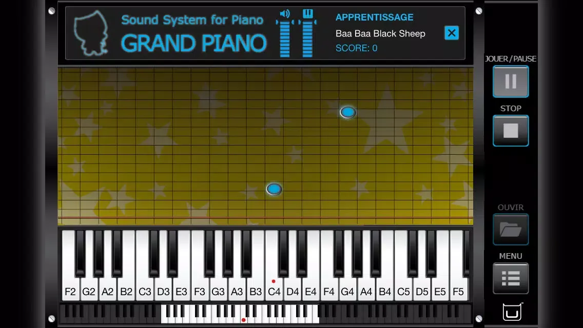 Zrzuty ekranu Dream Cheeky Sound System for Piano - Français