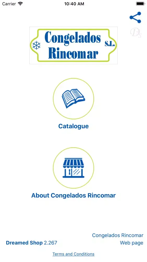 Tangkapan layar Congelados Rincomar