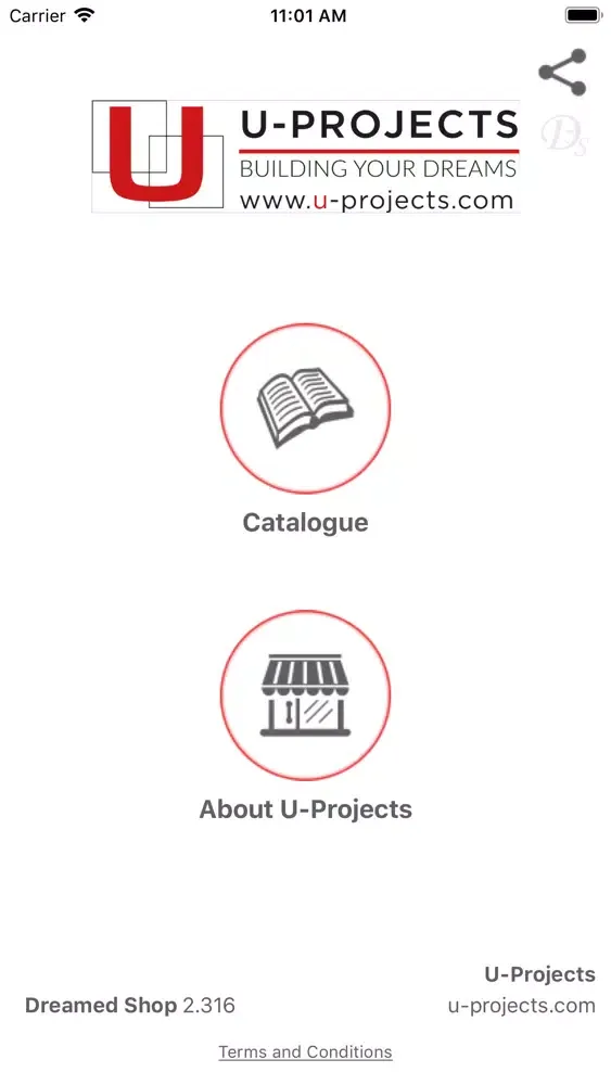Ảnh chụp màn hình của U-Projects