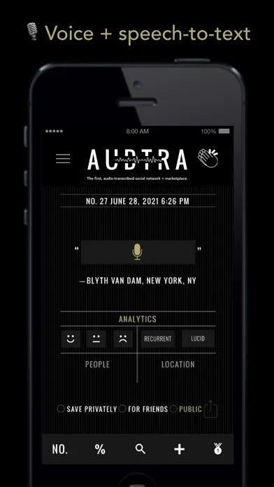 Audtra—audio social network Screenshots