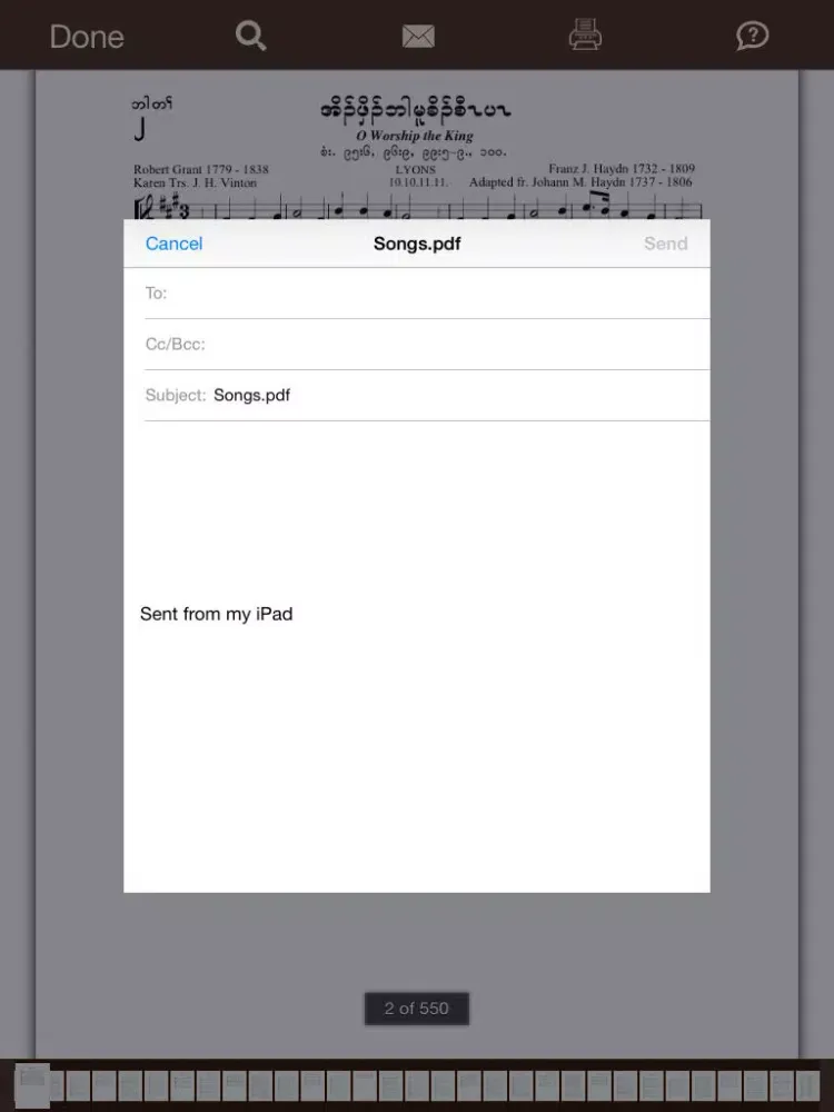 Karen Hymns iPad  স্ক্রিনশট