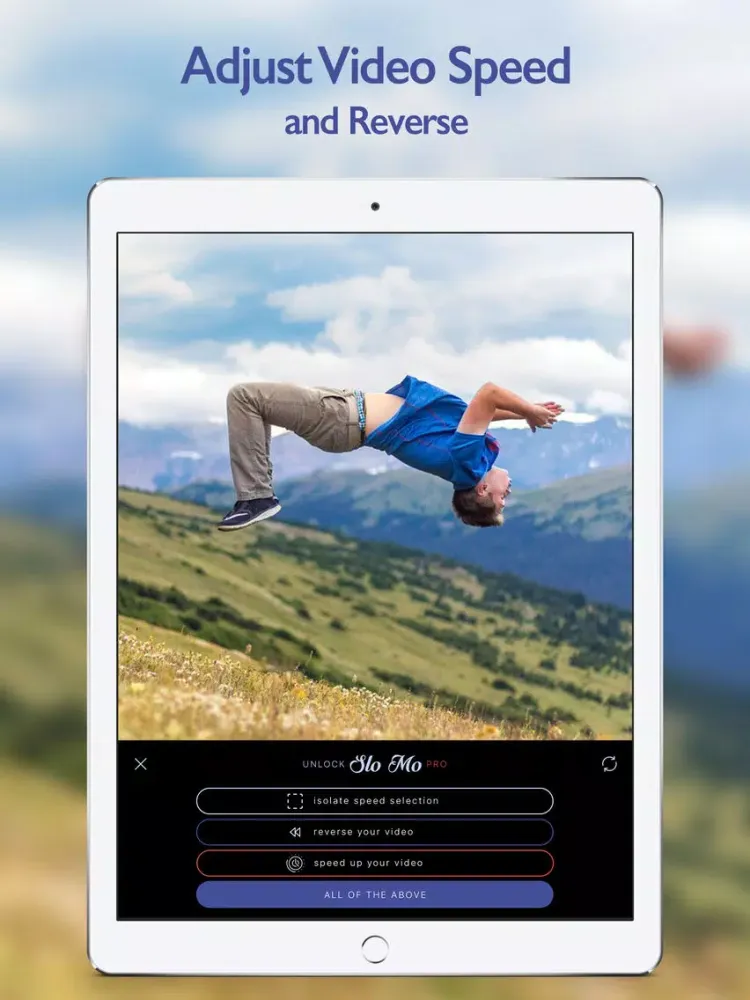 Slo Mo - Slow Fast Motion Video Clip Editor iPad  سکرین شاٹس