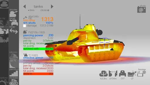 Tangkapan layar Armor Inspector - for WoT