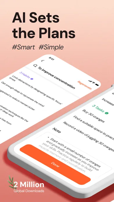 Dreamfora: AI Goal Setting سکرین شاٹس