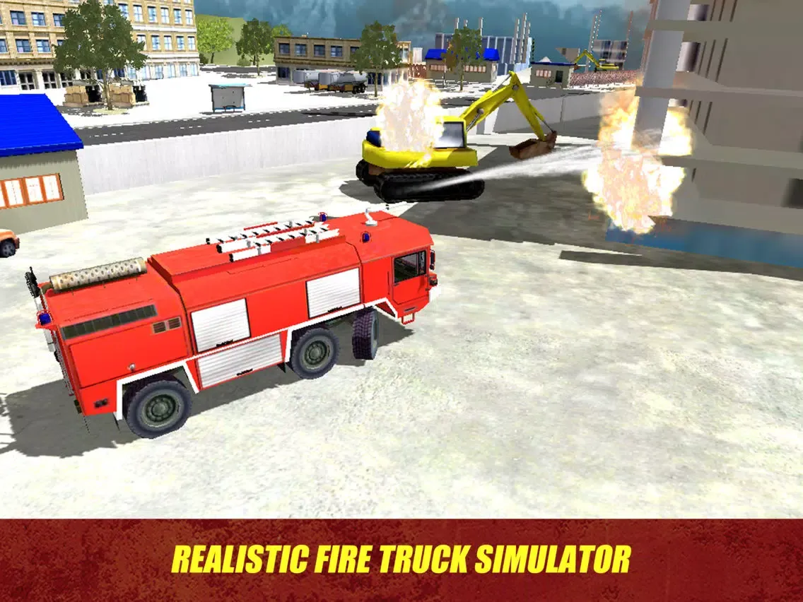 911 Rescue Fire Truck Simulator 3D iPad 應用截圖