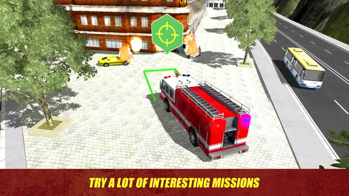 911 Rescue Fire Truck Simulator 3D應用截圖