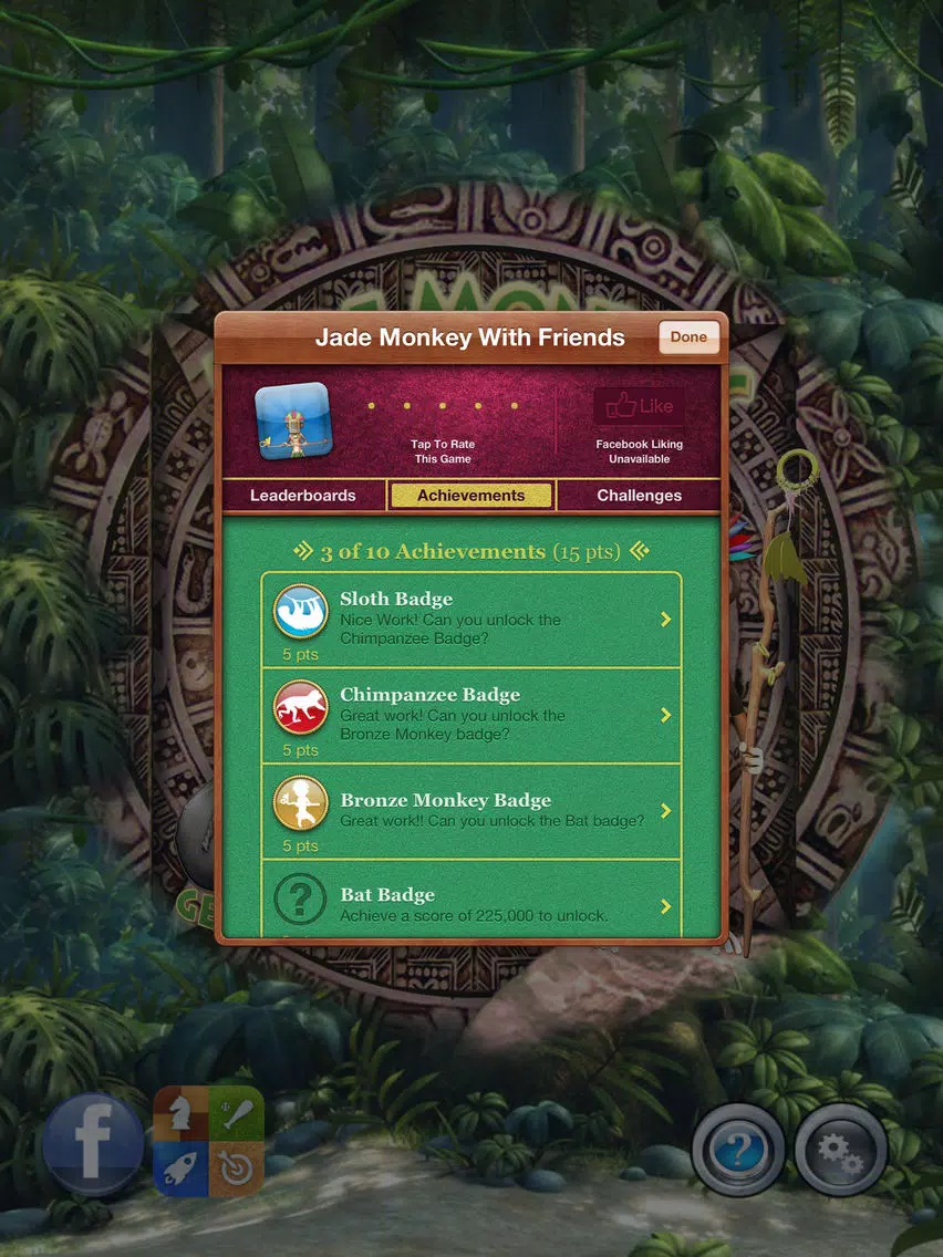 Tangkapan skrin Jade Monkey With Friends iPad 