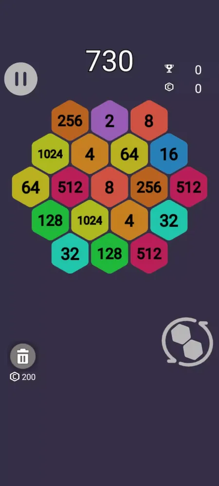 Capturas de tela do Hexa puzzle make 2048