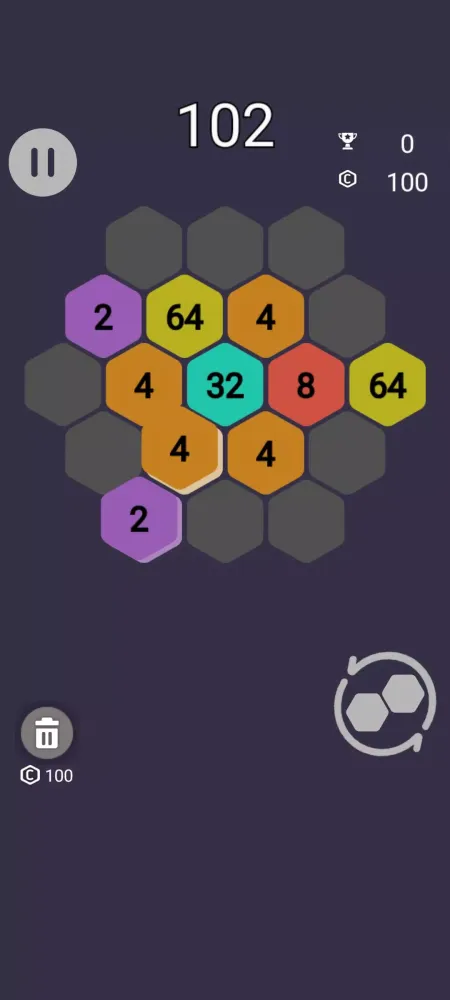 Capturas de tela do Hexa puzzle make 2048