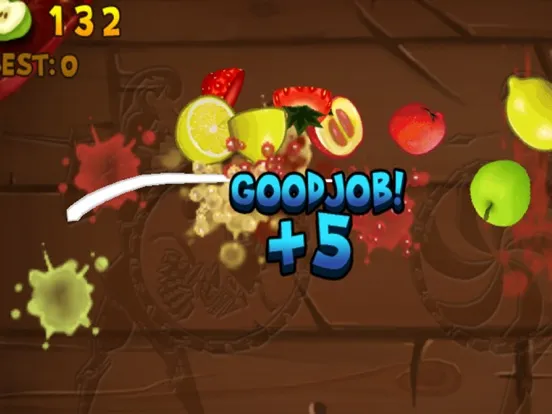 1 Finger Fruit Cut game iPad  Screenshots
