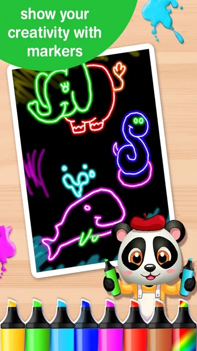 ภาพหน้าจอของ Baby Panda Paintbox - Coloring Games for Kids!