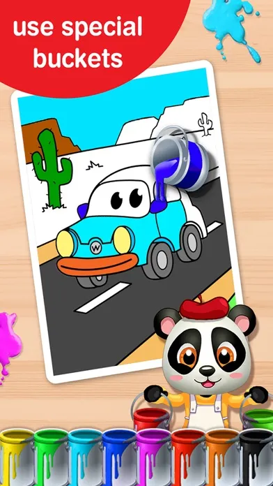 ภาพหน้าจอของ Baby Panda Paintbox - Coloring Games for Kids!