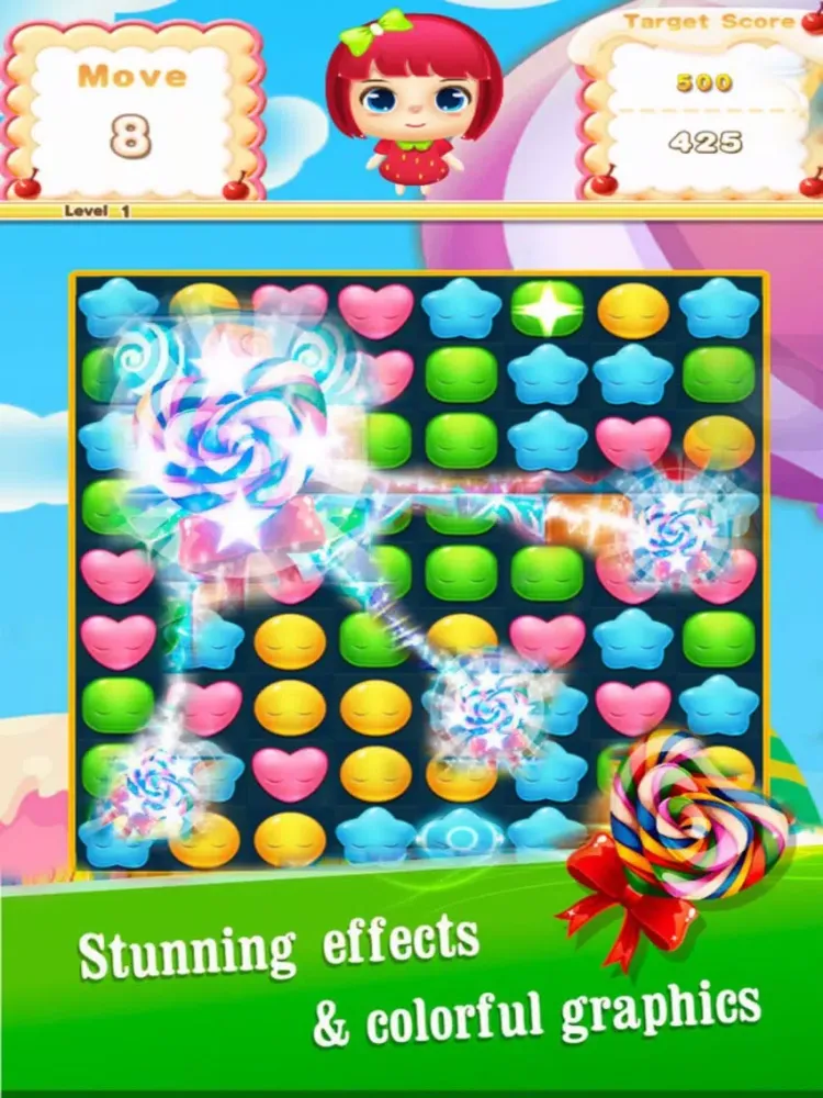 Fantasy Candy Star: Match3 Free iPad  स्क्रीनशॉट