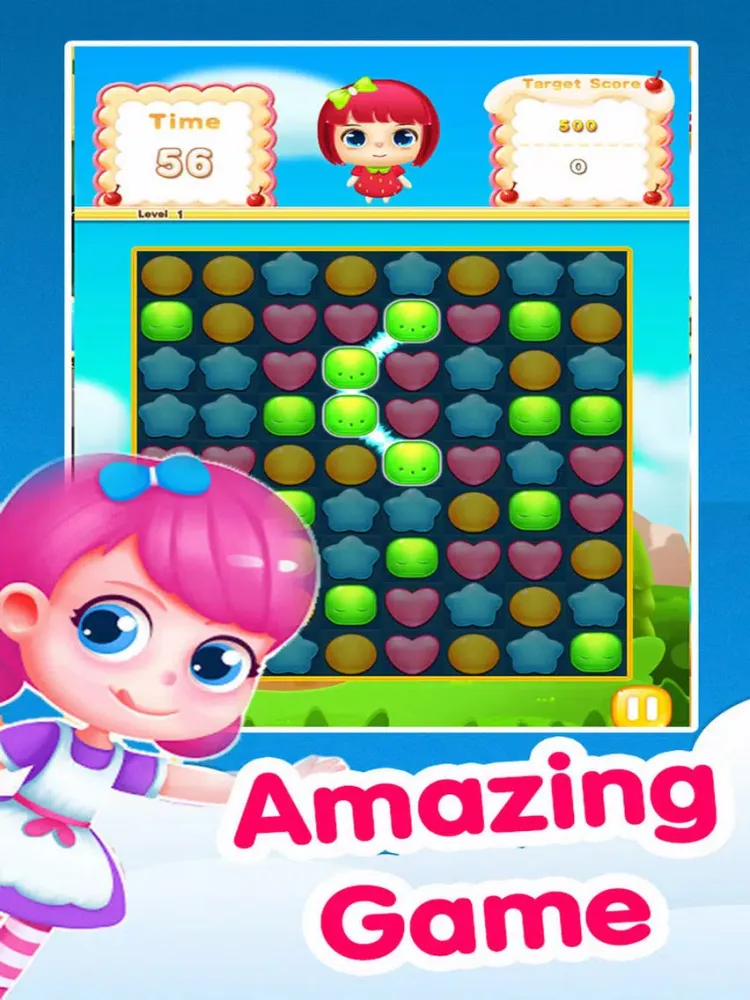 Capturas de tela do Amazing Jelly Star Match iPad 