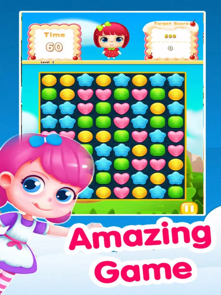 Capturas de tela do Amazing Jelly Star Match iPad 