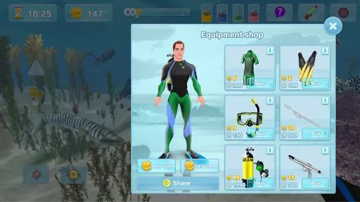 Hunter underwater spearfishing Screenshots