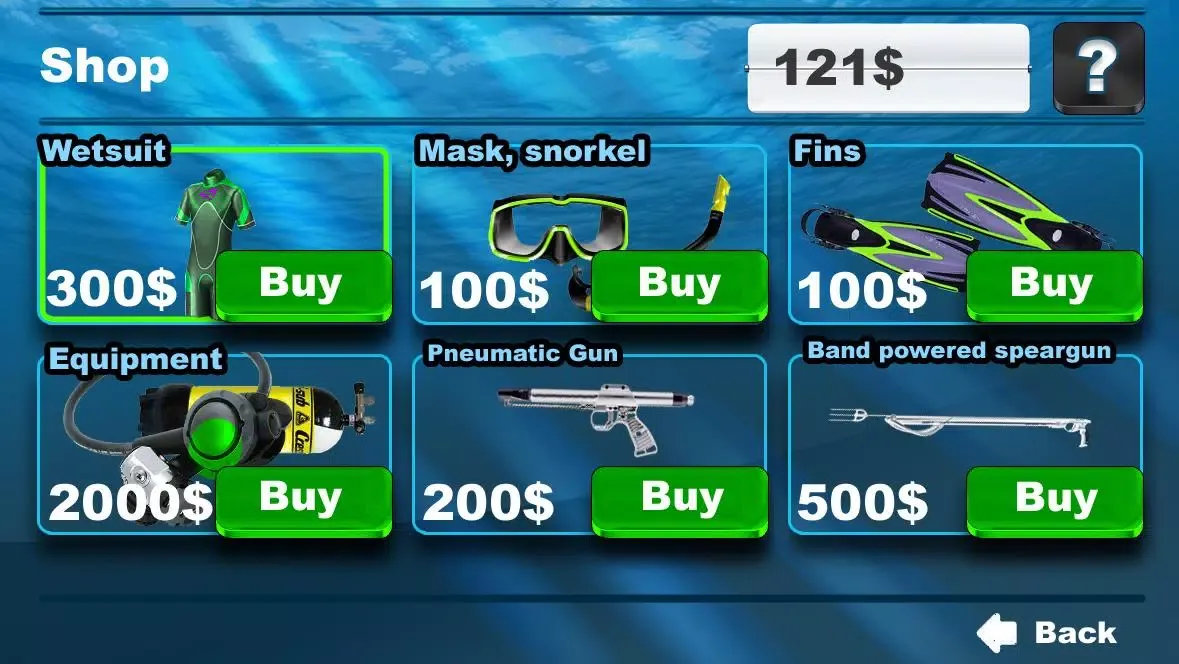 Spearfishing. Marine life.应用截图