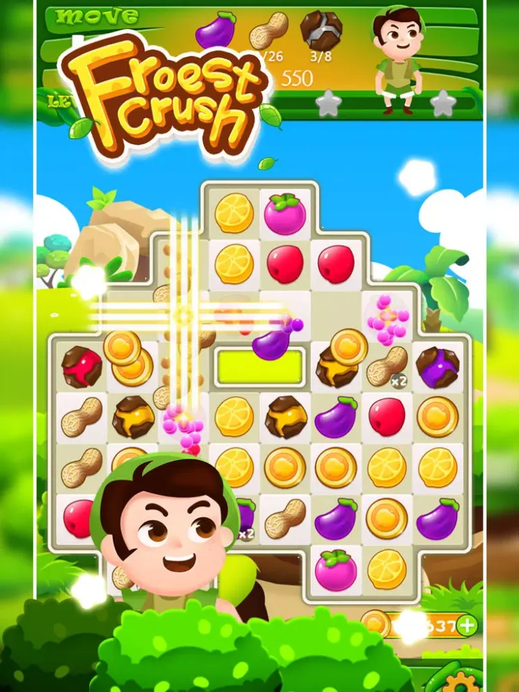 Скриншоты Forest Crush - Free Match 3 Puzzle Game iPad 