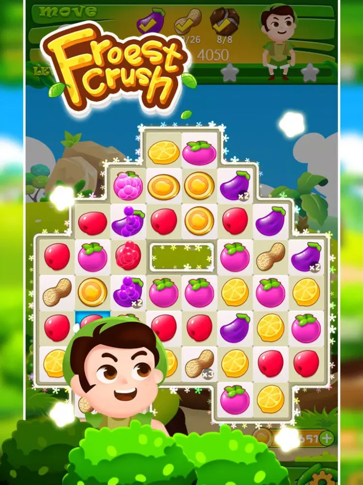 Скриншоты Forest Crush - Free Match 3 Puzzle Game iPad 