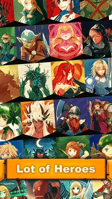 Capturas de tela do Idle Raids of the Dice Heroes