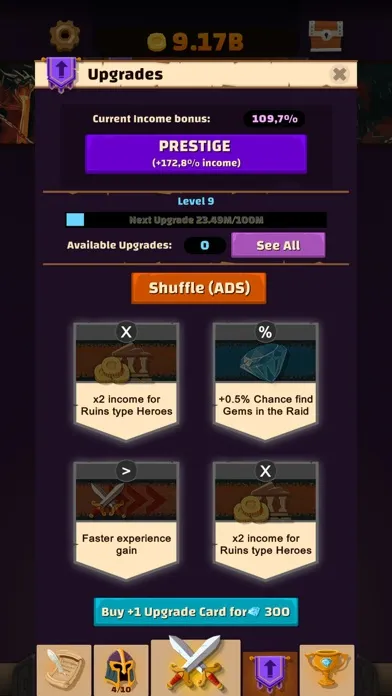 Capturas de tela do Idle Raids of the Dice Heroes