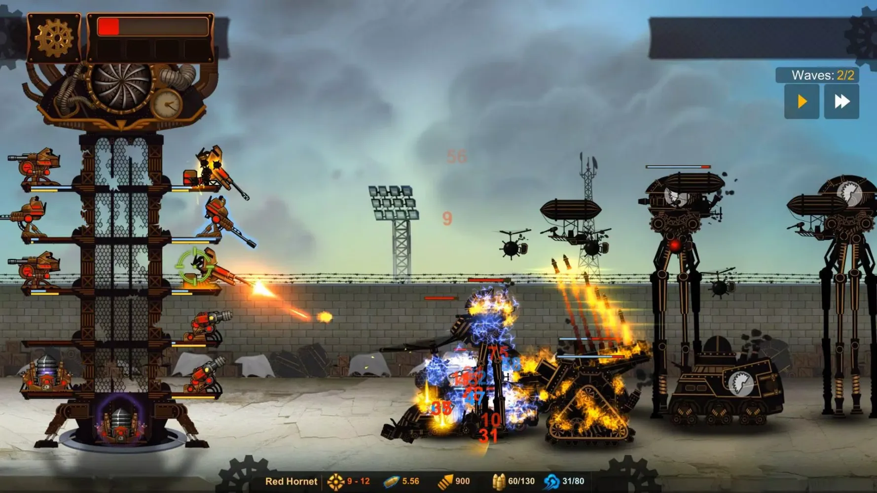 Tangkapan layar Steampunk Tower 2