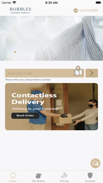Bubbles Laundry Service स्क्रीनशॉट