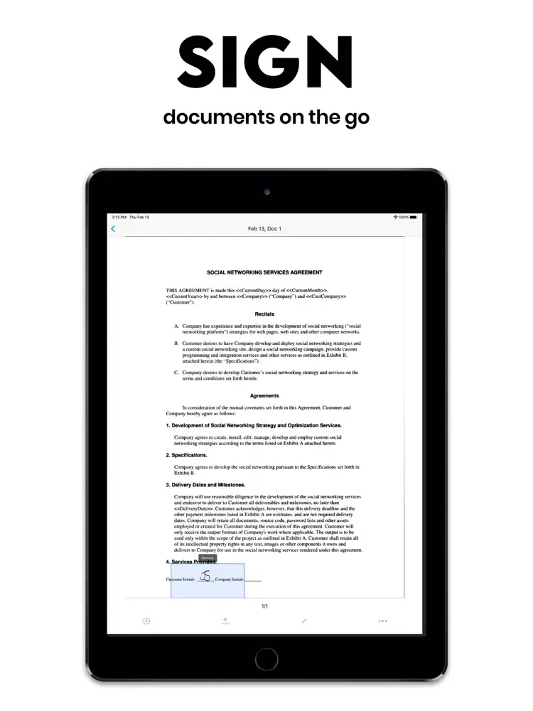 Scan App: PDF Document Scanner iPad 应用截图