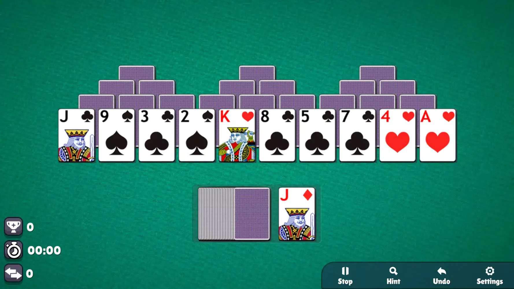Capturas de tela do Solitaire: TriPeaks