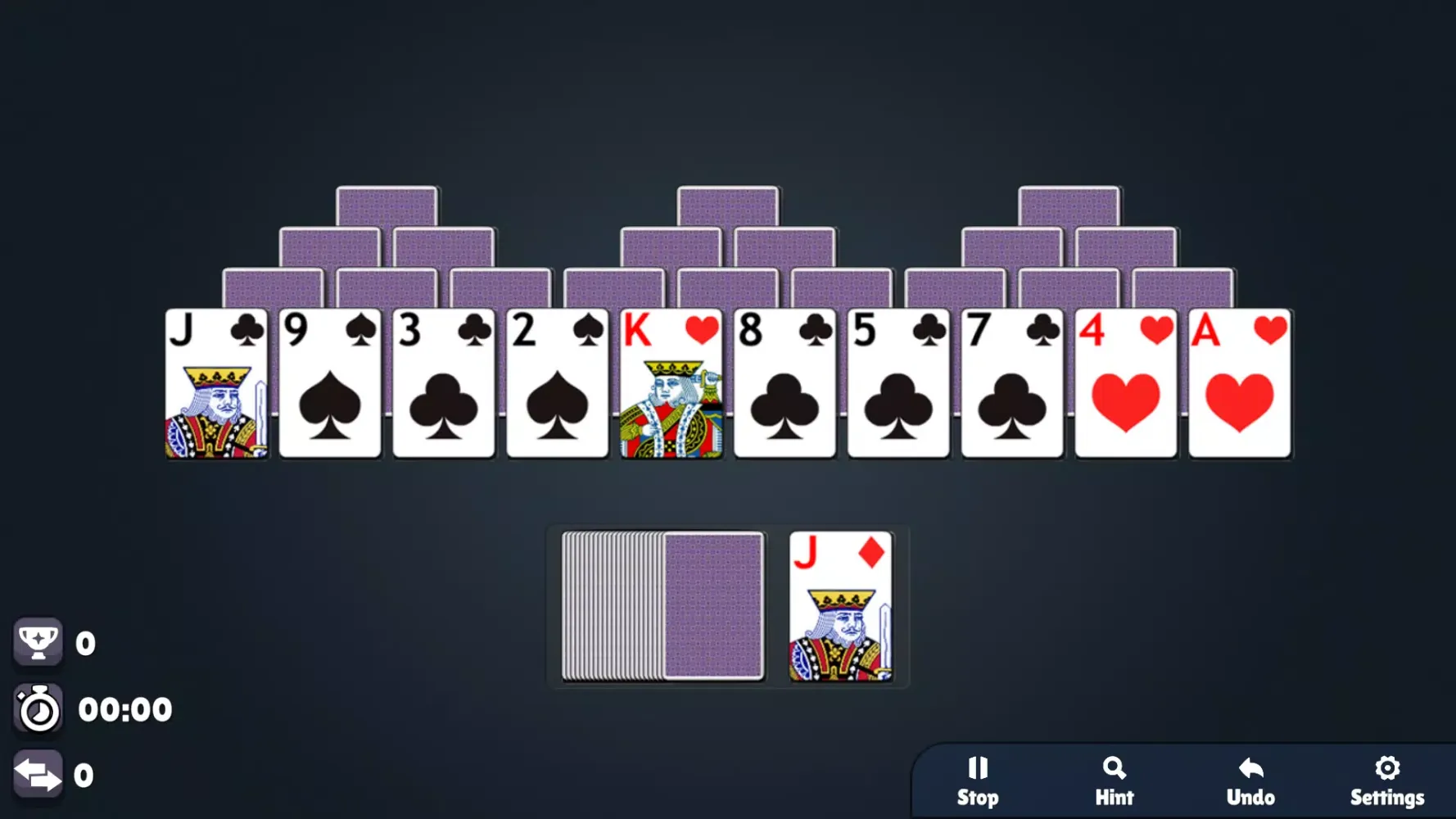 Capturas de tela do Solitaire: TriPeaks