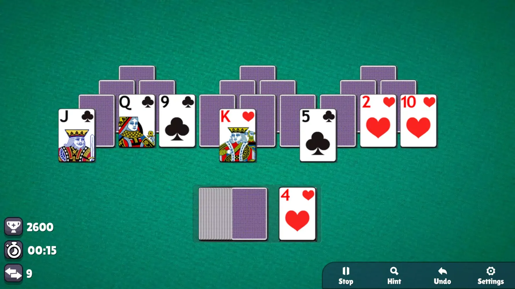 Capturas de tela do Solitaire: TriPeaks