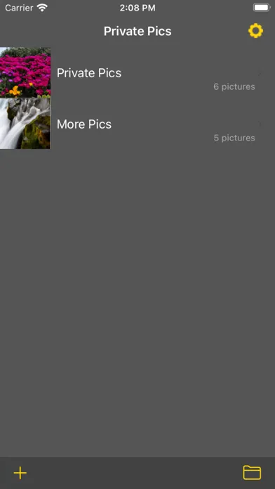 Capturas de tela do Private Pics (try then buy)