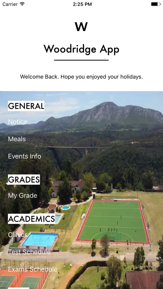 Tangkapan skrin Woodridge App