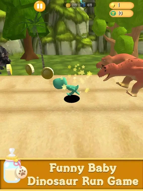 Dino run Dinosaur runner game iPad  سکرین شاٹس