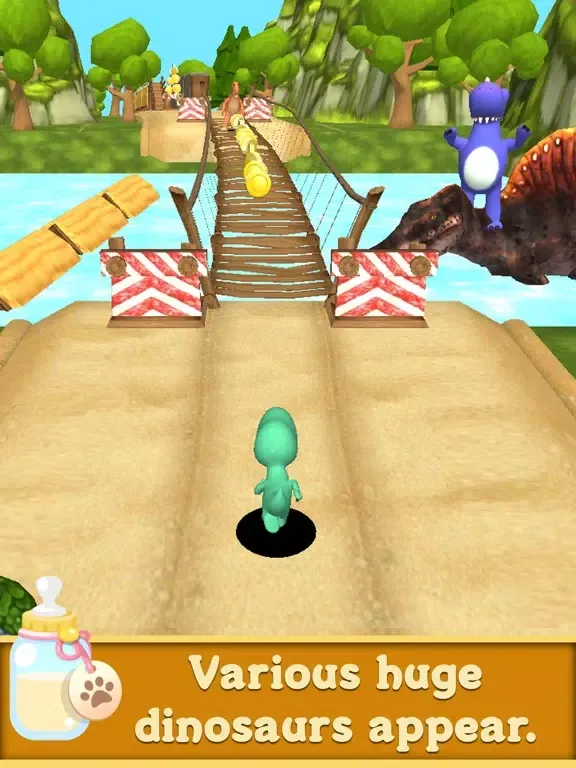 Dino run Dinosaur runner game iPad  سکرین شاٹس