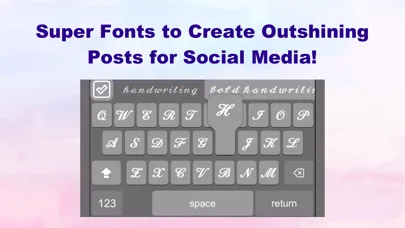 Capturas de tela do Fonts Stickers Gifs Keyboard