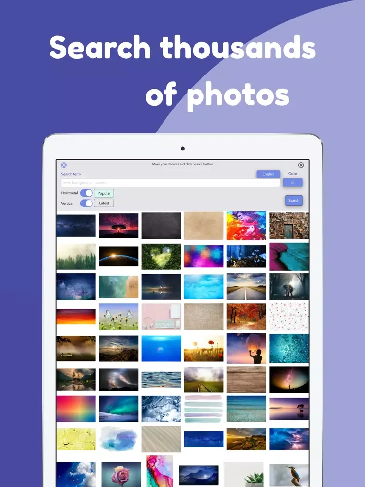 WordCover - Simple Photo Edit iPad  Screenshots