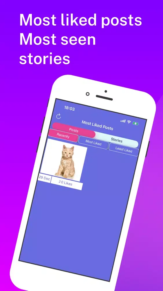 Скриншоты Reports + Ghost for Instagram