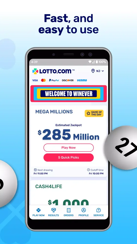 Lotto.com - Lottery Ticket App スクリーンショット