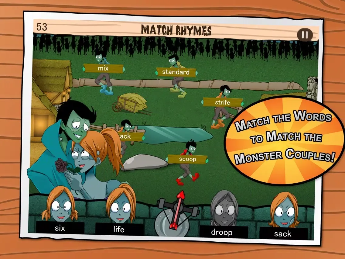 Tangkapan layar Monster Match - Word Game iPad 