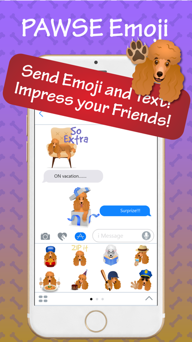 Screenshot di Pawse Emoji - Stickers & Gifs