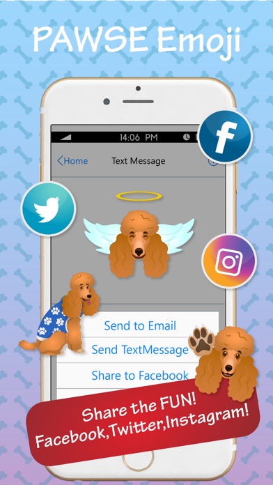Screenshot di Pawse Emoji - Stickers & Gifs