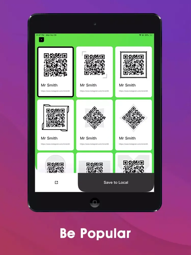 Скриншоты Followers' QRCode - Get Spread iPad 
