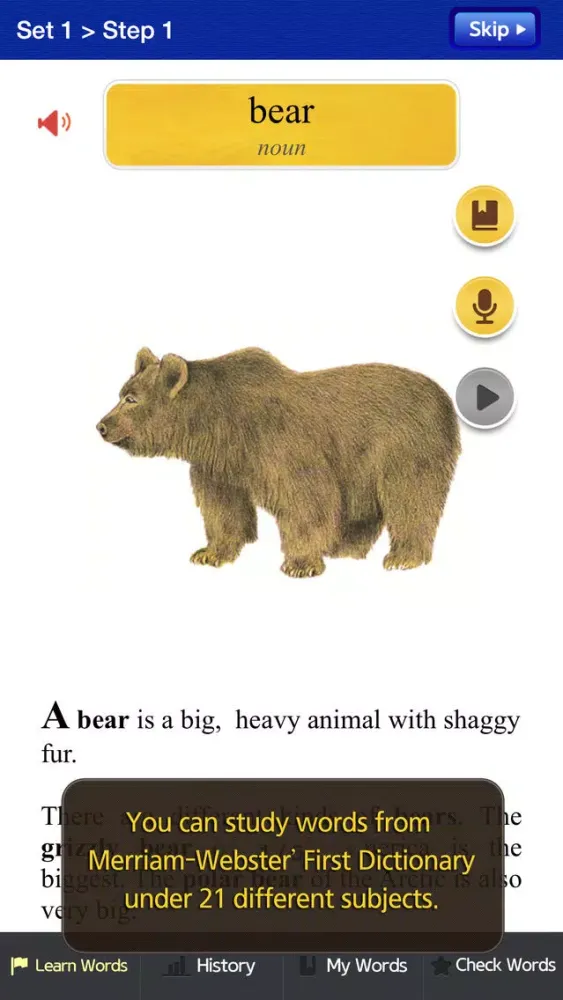 Zrzuty ekranu Learn Primary Words Lite