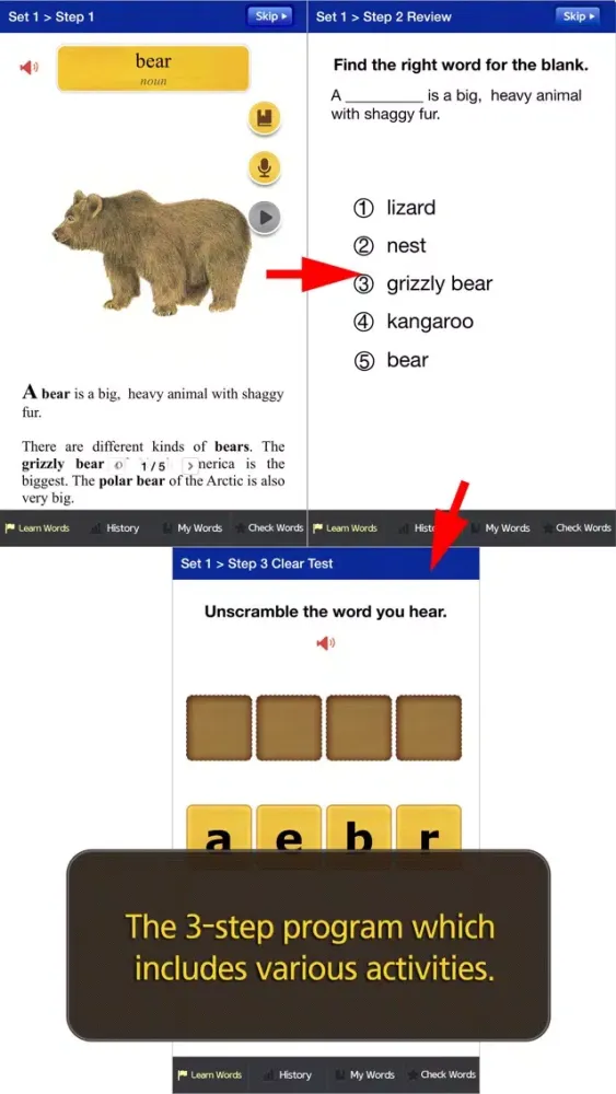 Zrzuty ekranu Learn Primary Words Lite